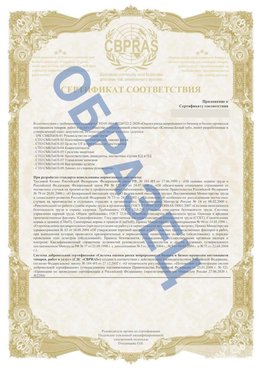 Образец Приложение к СТО 01.064.00220722.2-2020 Самара Сертификат СТО 01.064.00220722.2-2020 
